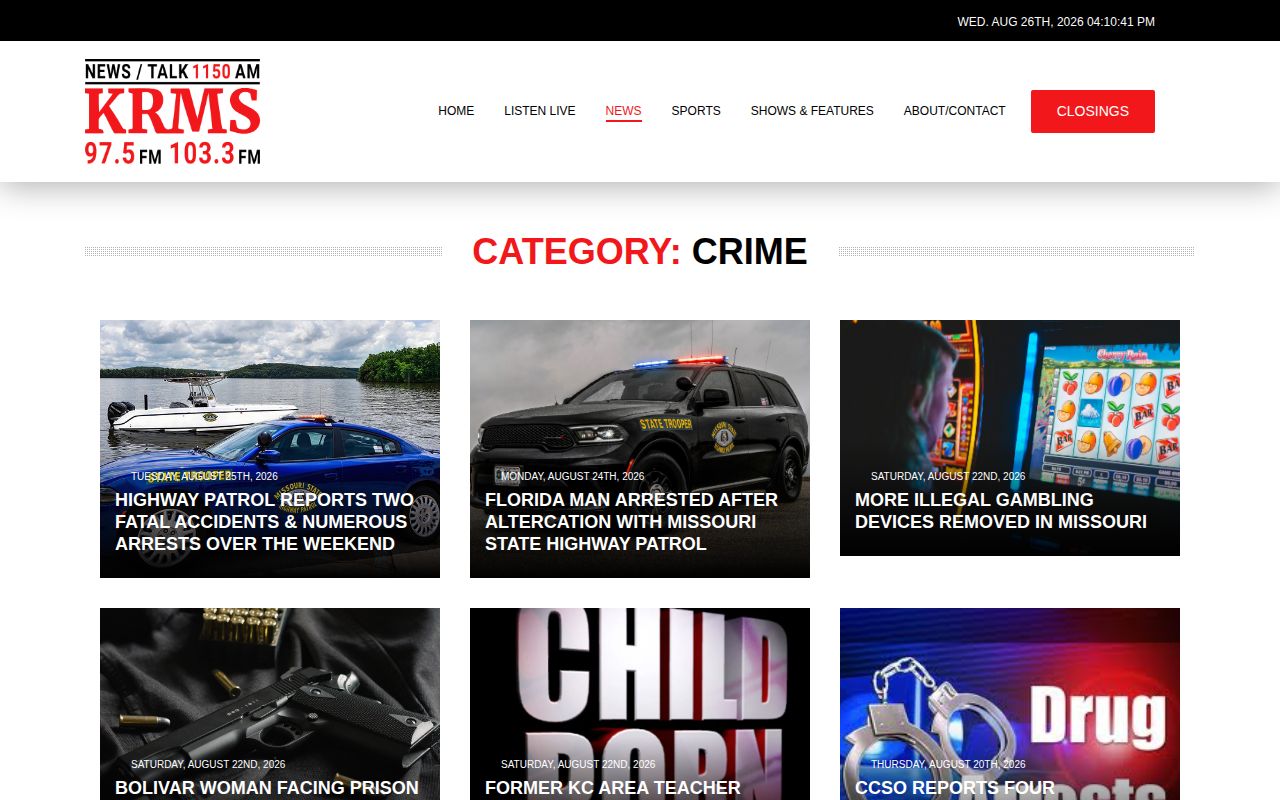 Laclede County KRMS crime-news arrest record source