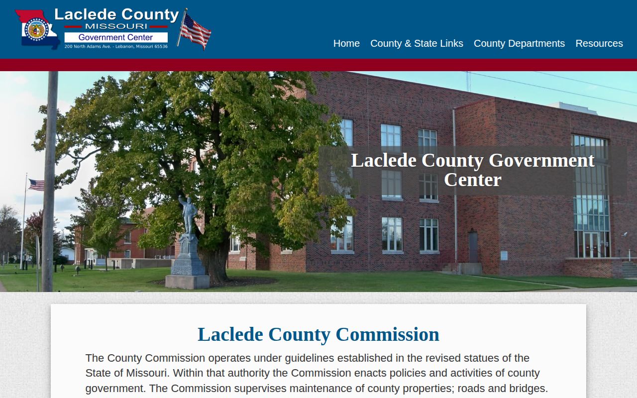 Laclede County Sheriff booking records county departments directory