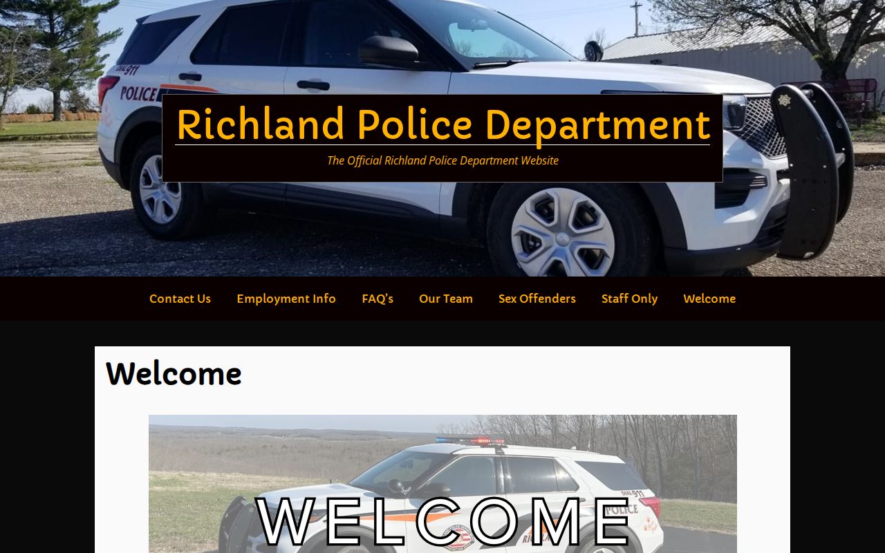 Laclede County Richland Police Department source for Richland arrest record contact